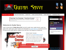 Tablet Screenshot of guitarsavvy.co.uk